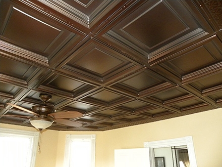 Madison Ceiling Tile Faux Bronze