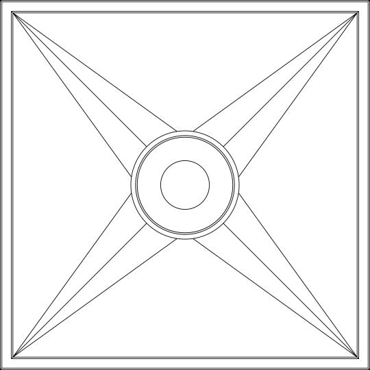 face Circle Star Ceiling Tiles