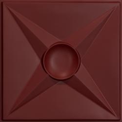 Circle Star Ceiling Tiles Merlot