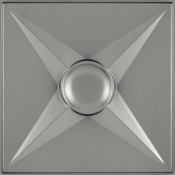 Circle Star Ceiling Tiles White