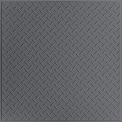 Diamond Plate Ceiling Tiles Random Gray