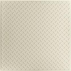 Diamond Plate Ceiling Tiles White