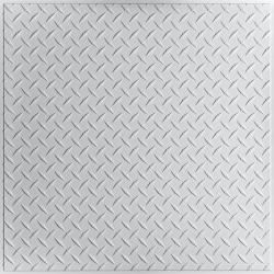 Diamond Plate Ceiling Tiles White
