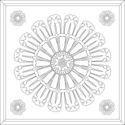 Medallion Ceiling Tiles White