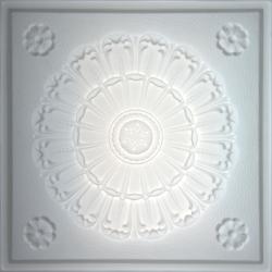 Medallion Ceiling Tiles White
