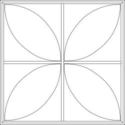 Petal Ceiling Tiles White