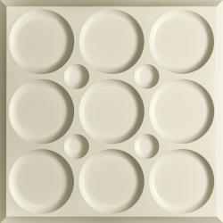 Roman Circle Ceiling Tiles White