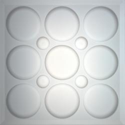 Roman Circle Ceiling Tiles White