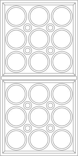 Roman Circle Ceiling Panels White