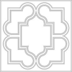 Victorian Ceiling Tiles White