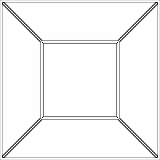 face Convex Ceiling Tiles