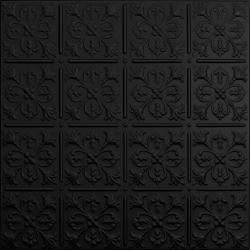 Fleur-de-lis Ceiling Tiles Black