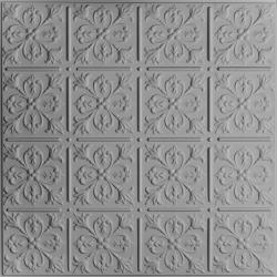 Fleur-de-lis Ceiling Tiles Random Gray