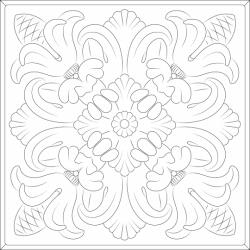 Florentine Ceiling Tiles Merlot