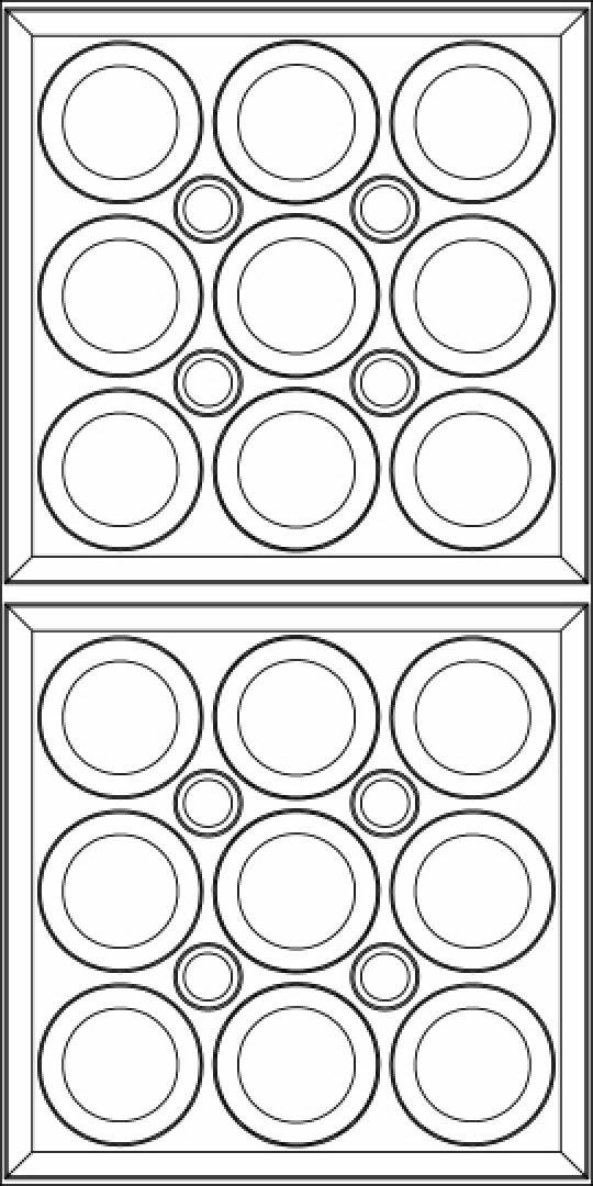 face Roman Circle Ceiling Panels