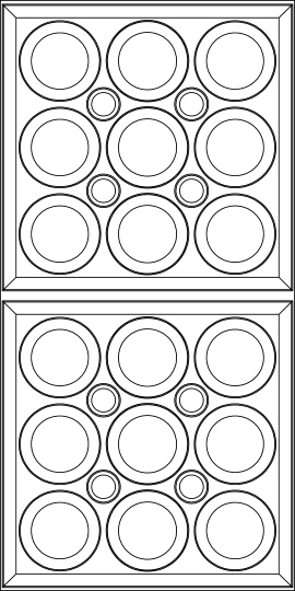 Roman Circle Ceiling Panels