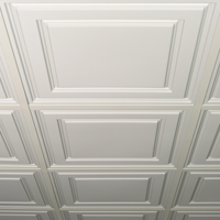 EZ-On Drop Ceiling Grid Covers Wall
