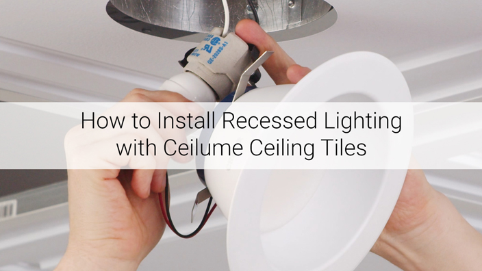 How to Install Drop Recessed Lighting with Ceiling Tiles