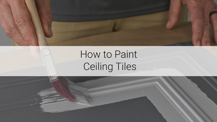 How to Paint Ceiling Tiles