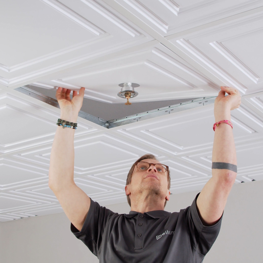 How To Install Drop Ceiling Tiles Ceilume